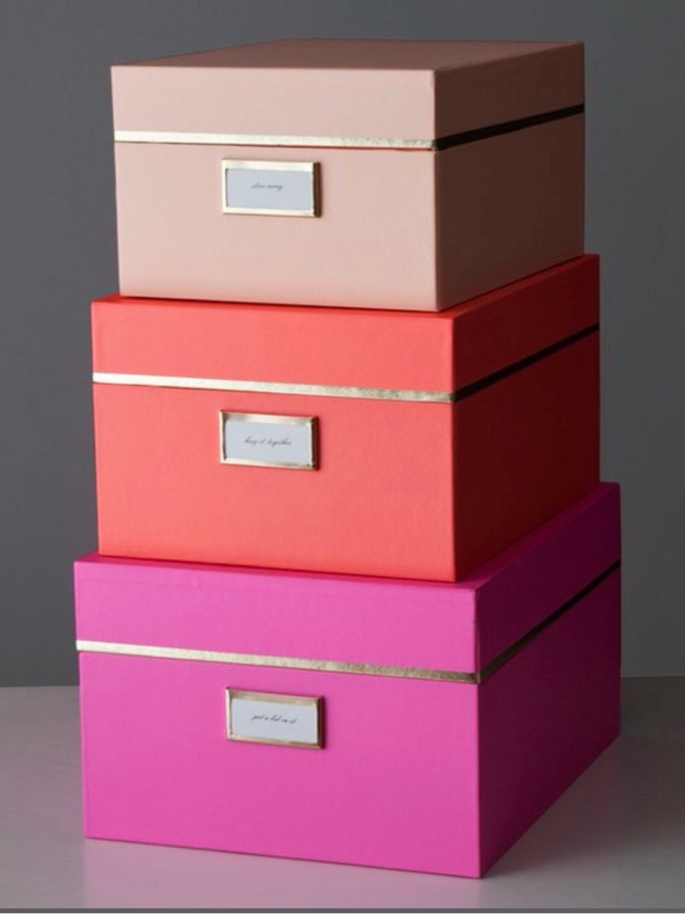 kate spade Storage Box Set of 3 (Neons)
